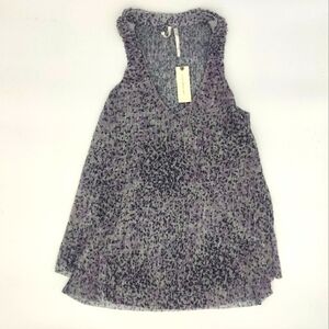 Anthropologie Crepe ruffled sleeveless top NWT XS